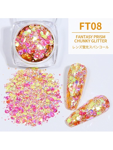 3D Effect Fantasy Iridescent Chunky Glitter